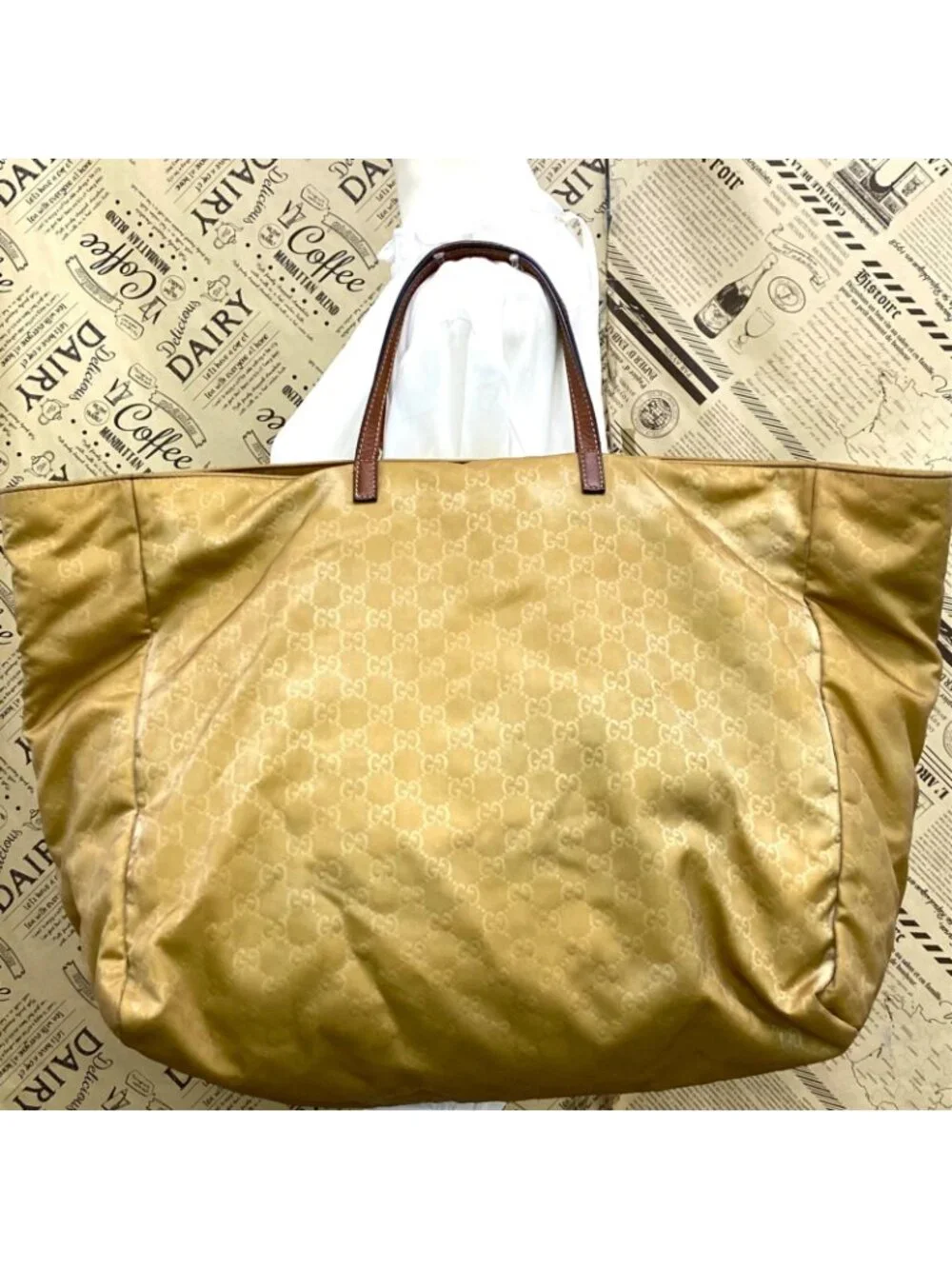 Gucci Tote Ggnylon A3 Travel Business Mothers - Picture 2 of 15